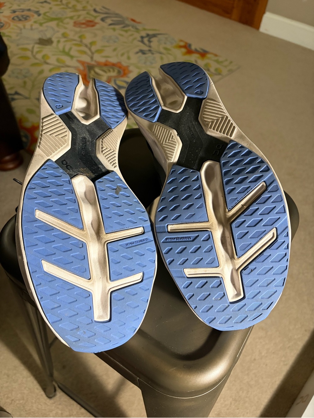 On Running Cloudclipse Black and Blue Men's Sneakers size 12.5 - Picture 8 of 10
